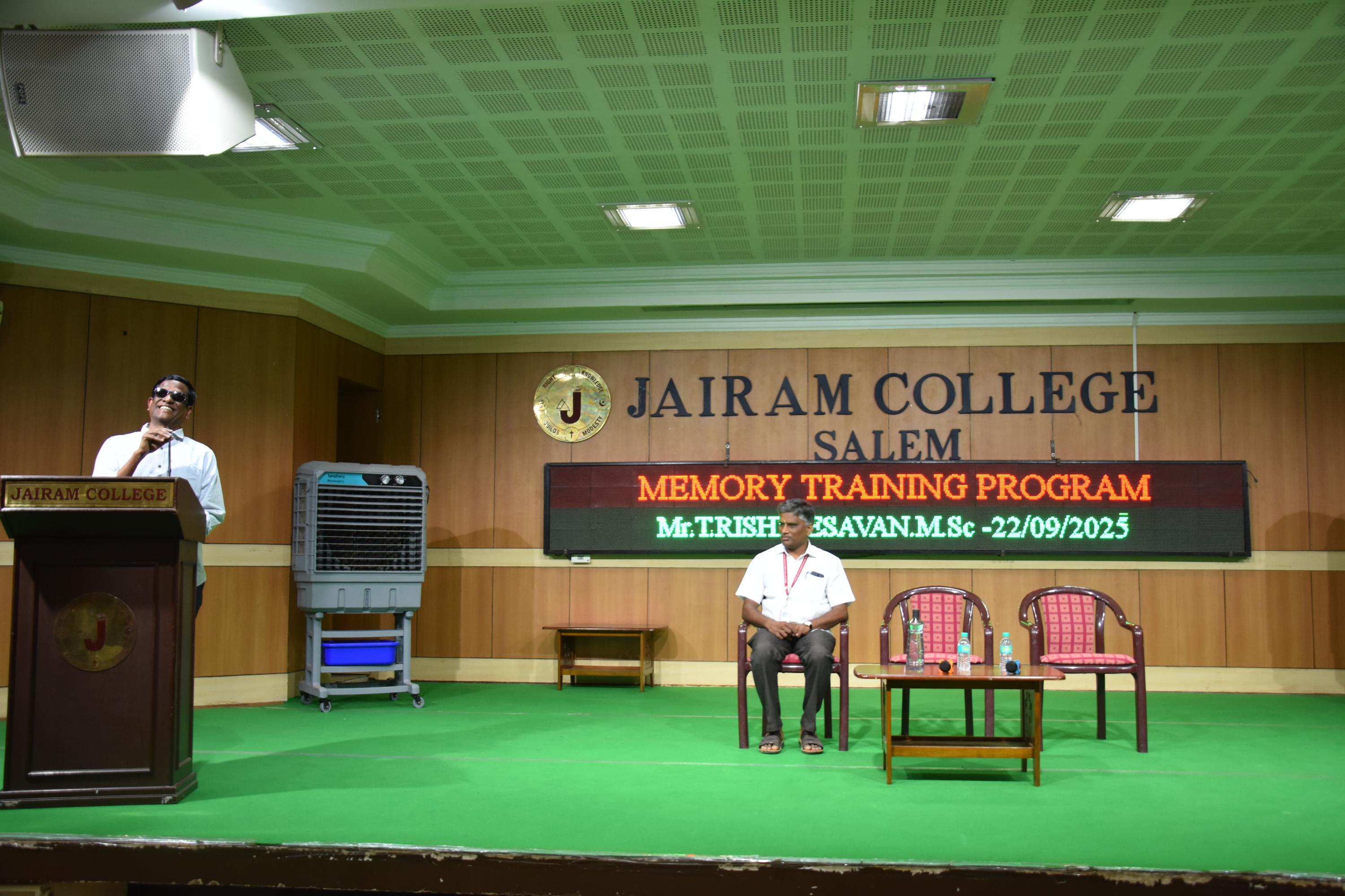 MEMORY TRAINING PROGRAM